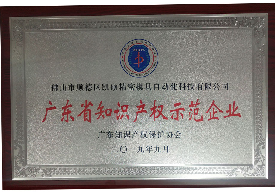 河北广东省知识产权示范企业
